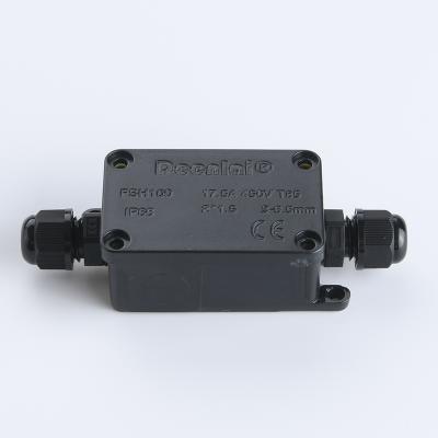 China Waterproof PP Deenlai IP66 Two Way Junction Box With Terminal Block FSH100-2P for sale