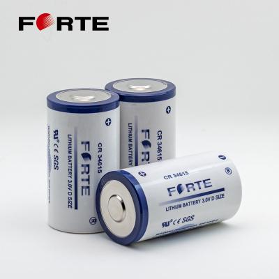 China Toys FORTE CR34615 Batteries Cylindrical Hot Sales High Energy 3V 12000mAh D No Rechargeable Primary Lithium Li-Mno2 Battery for sale