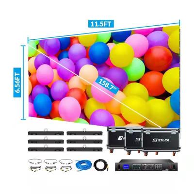 China Indoor DJ Booth Rental Led Video Wall Display Novastar VX4S High Resolution 28 Panels P2.9 2.9mm 7x4 Affordable LED Video Wall Package Kit For Music Boxes Bars Bands night for sale