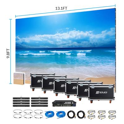 China Outdoor Events 13.1ft x 9.8ft 8x6 Panel Hanging Stage P4 Background Rental Screen For Concert Led Video Wall Package Led Screen P4.81 Outdoor for sale