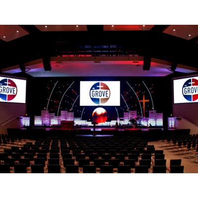 China Full Color Diecast Wall P2 Videowall Ledwall Front Service Indoor Church Led Panel Indoor Events Display Screen for sale