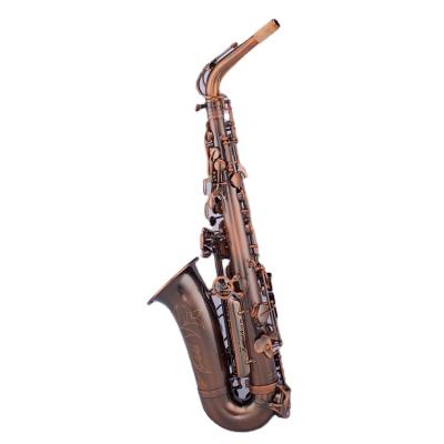 China Wholesale antique copper mouth saxophone factory metal alto sax blowing antique copper saxophone for sale