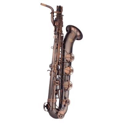 China Cheapest students antique copper luxury baritone saxophone baritone saxophone copper sax with accessories for sale