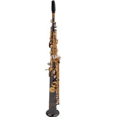 China Gold Lacquer Taishan Black Nickel Soprano Sax With Gold Lacquer Keys From China TSSS-650F for sale