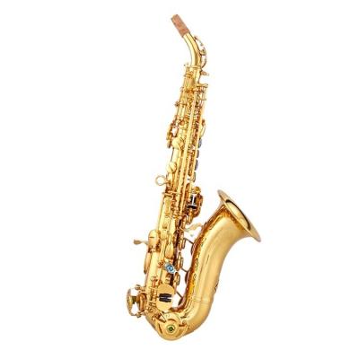 China Chinese Gold Lacquer Musical Instruments Soprano Saxophone For Sale for sale