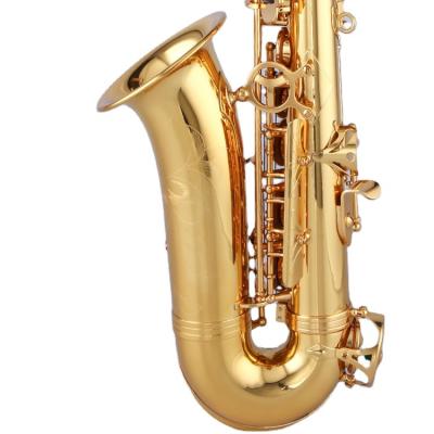 China Gold Lacquer Alto Saxophone Gold Lacquer Musical Instrument for sale