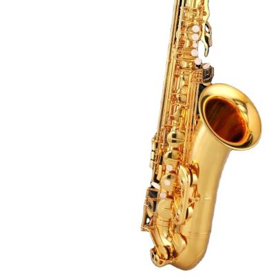 China Gold Lacquer China Bb Tone Brass Tenor Saxophone for sale