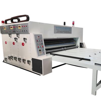 China machinery & Hardware Cardboard Box Chain Feeding Semi Automatic Printing Die Cutting Slotting Machine for sale