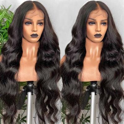 China Wholesale Brazilian Body Wave Virgin Hair Wigs Pre Plucked With Baby Hair HD Transparent Lace Front Wigs For Black Women Hair Wigs for sale