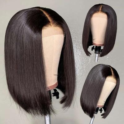 China Wholesale Straight Bob Wigs Human Hair For Short Front Bob Wig Virgin Hair Vendors Lace Color Women Cuticle Aligned Bob Human Hair Wigs for sale