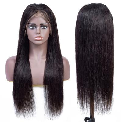 China Wholesale 100% Virgin Human Hair Full Lace Human Hair Wigs Factory Straight Brazilian Hair With Baby Hair Full Lace Wigs for sale