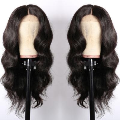 China New Arrival Body Wave Brazilian Virgin Hair 4X4 Lace Closure Wigs For Black Women With Baby Hair 360 13X4 Lace Frontal Hair Wigs for sale