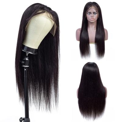 China 100% Body Wave Human Hair Wigs For Color Women Brazilian Remy 13*4 Straight Wig With Baby Hair Pre Plucked for sale