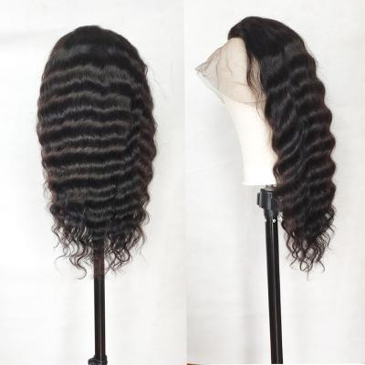 China Loose Wave Sell Cheap 100 Unprocessed Loose Wave 360 ​​Lace Frontal Human Hair Wholesale Wig With Baby Hair for sale