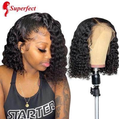 China Wholesale 12A 13X4 4X4 Curly Virgin Wig Hair Frontal Curl Lead Cut Short Wigs Hair Wigs Lead for sale