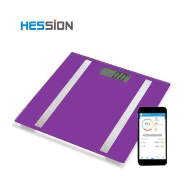 China With electronic scale tray body fat scale, added hydration bmi function with APP for sale