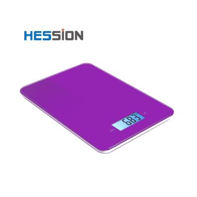 China Weight Touch Key Digital Food Scale Tempered Glass Material Electronic Kitchen Measuring Scale for sale