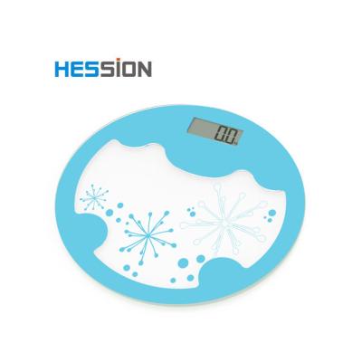 China Auto Off Four Sensor Digital Round Electronic Bathroom Scale Customized Scale for sale