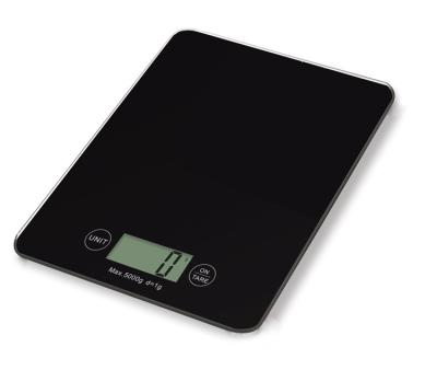 China Kitchen Scales High Quality Electronic Kitchen Food Weight Tempered Glass 5Kg 10Kg Digital Scale for sale