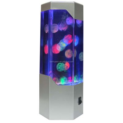 China ISO9001 BSCI Portable LED Plant Jellyfish Mood Lamp, Aquarium Night Light for Decoration Motion Triggered Portable Lights RGB Battery for sale