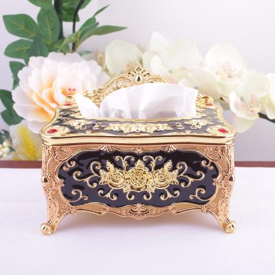 China Factory Product Durable Metal Tissue Box Large Size Napkin Holder For Home for sale