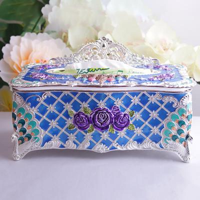 China High Performance Durable Creative Metal Design Car Paper Holder Tissue Box for sale