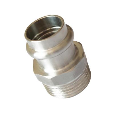 China Wholesale High Durability Stainless Steel Sanitary Tee/Elbow/Flange/Nipple/Cross/Bushing 201 304 Tube 304L 316 316L Pipe Fittings for sale