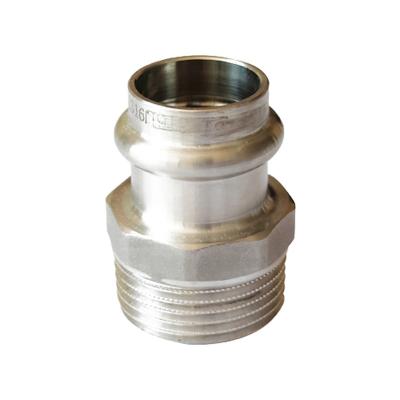 China Drinking water Stainless steel NPT fittings high pressure connector in hydraulic fittings for sale