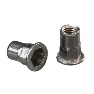 China Factory Sale High Quality Stainless Steel Nut Long Life Heavy Industry Half Hex Inner Body Nuts Flat Nut for sale