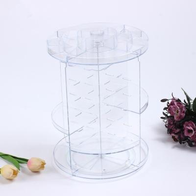 China Gift & Craft 2019 New Release Make Up Rotating Clear Acrylic Storage Rack Display Stand Box Packaging for sale