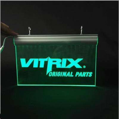 China Laser Engraving Wall Mounted Talking Sign For 12V LED Edge Lit Sign Acrylic Base Led Emergency Exit Sign for sale