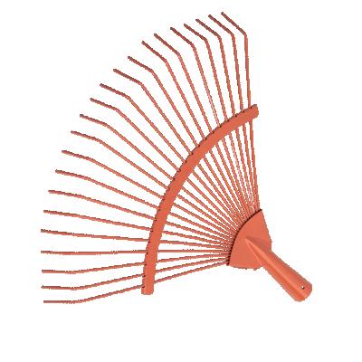 China New Arrival 22 Tooth Lawn Rake Head Garden Leaf Metal Durable Carbon Steel Leaves Cleaning Tools for sale