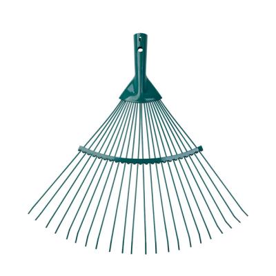 China 22 Teeth WORTOOLS Garden Tools Garden Hand Tools Wire Rake Carbon Steel With Powder Coating Lawn Rake for sale