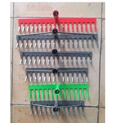 China Garden rake 12 14 16 high quality 18T carbon steel garden cultivating rake head for sale