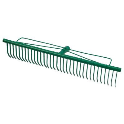 China WORTOOLS Good Quality Factory Hot Selling 32 Teeth Garden Digging Tools Leaf Rake Carbon Steel Metal Lawn Cultivating Rake for sale