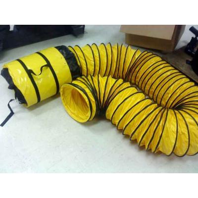 China High Temperature Industrial Flexible PVC Air Suction Duct With Carry Bag for sale