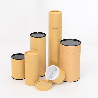 China New Recycled Materials Eco Friendly Paper Jar With Wax Oil Proof Paper Tube Packaging for sale