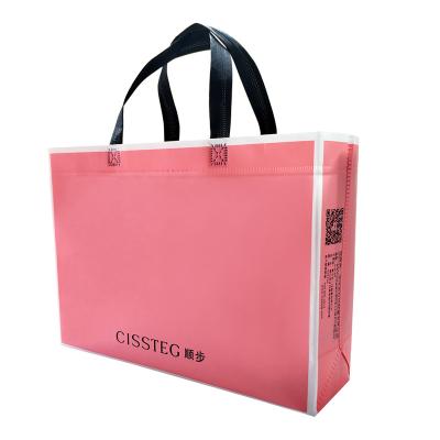 China Christmas Tote Bag Custom Fabrics Aeration Nonwoven Matt Lamination Rectangle Planting Bags for sale