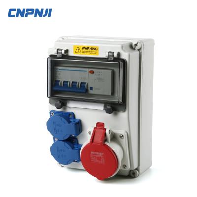 China Beautiful appearance and strong performance European manufacturer industrial combination socket power distribution box CNPINJI for sale