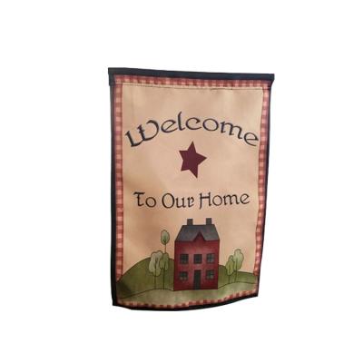 China Hot Selling Custom FLYING Printing Decorative Holiday Garden Flag for sale