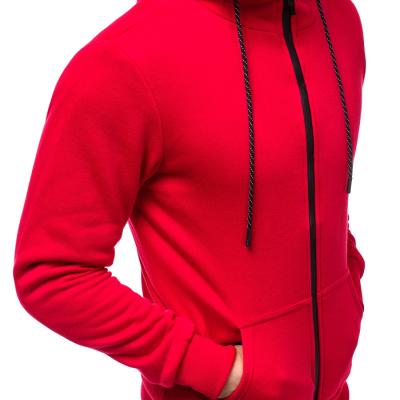 China Breathable wholesale hoodies solid color polyester hoodie custom made one piece for men for sale