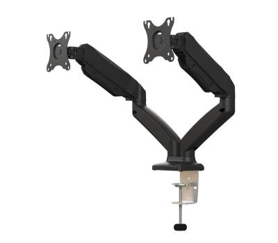 China Heavy Duty Monitor Vesa Mount Articulating Max VESA 100x100MM Desktop Shock Absorber Human Arm Dual Arm 13