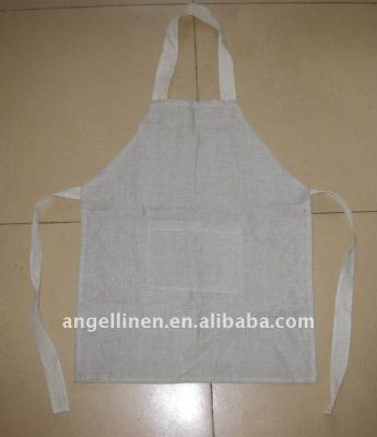 China Child's apron with wide strape wholesale high quality pure canvas child's apron; kids apron for sale