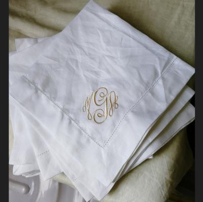 China Monogramming Reusable High Quality Pure Linen Fabric Towels For Different Needs Customized for sale