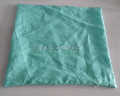 China Plain Anti-Static Vintage Pure Linen Cushion Cover With Hidden Zipper Closure for sale