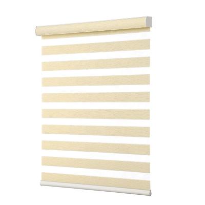 China Modern Customized Zebra Blinds Blackout Shade Window Roller Curtain Motorized Double Soft Gauze Curtain for sale