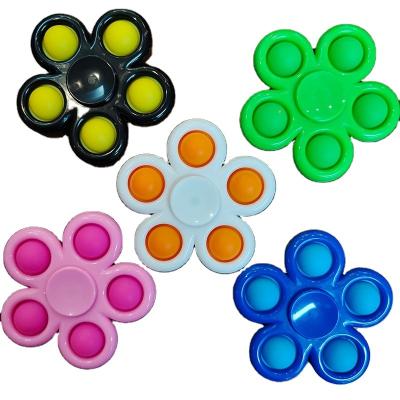 China 2021popit Small Spinner Push Noise Bubble Bubble Finger Sensory Gyro Compass Kids Mini Toys for sale