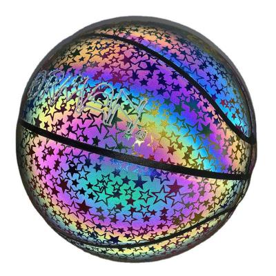 China Eco-friendly Night Party Material Reflective Luminous Street Basketball Kids PU Kids Glowing Light Training Tool, Gifts Boys Girls Without Battery for sale