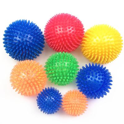 China Viable Hot Selling Custom Squeak Massage Interactive Luminous Bouncy Dog Chew Ball Toy For Dog for sale