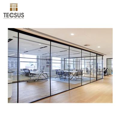 China Durable Cost Effective Office Double Frosted Glass Wall Partition for sale